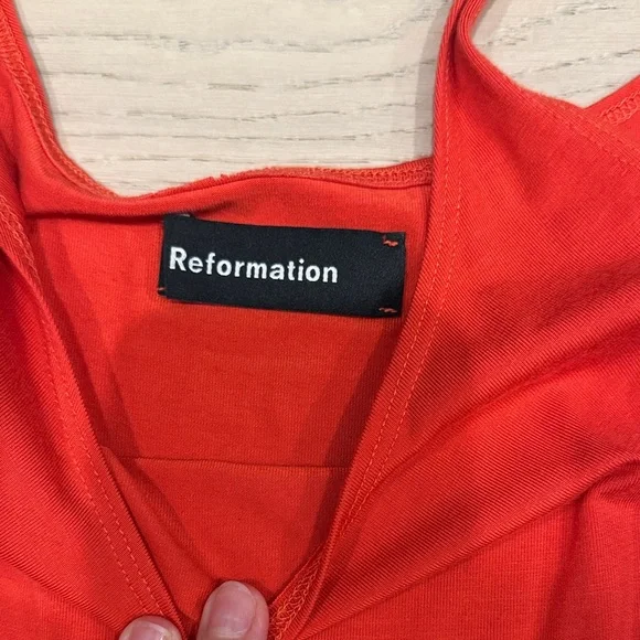 Reformation Vibrant Red Maxi Dress - Picture 2 of 3